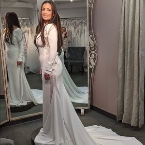 Pronovias Crepe Wedding Gown